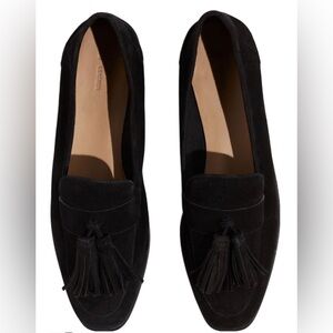 H&M Black Suede Tassel Loafers